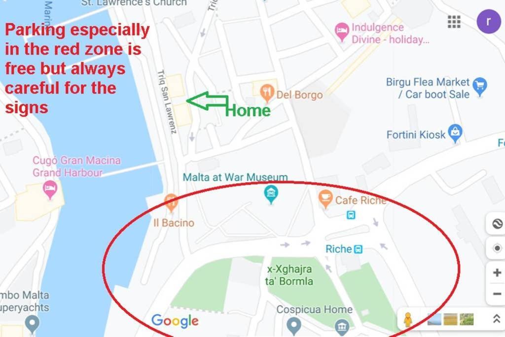 Vittoriosa' Seafront 2 Bed Highly Furnished Apartment Ngoại thất bức ảnh